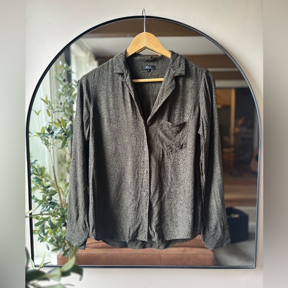 RAILS | rebel top in olive speckled | size xs - Picture 2 of 5